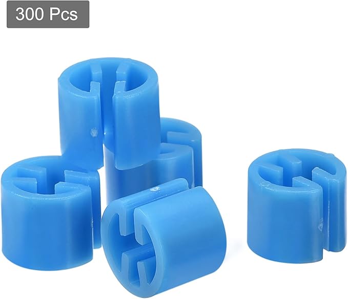 MECCANIXITY Clothes Hanger Marker Blank Fit 3.5mm Rod for Garment Color Coding Blue Count 300