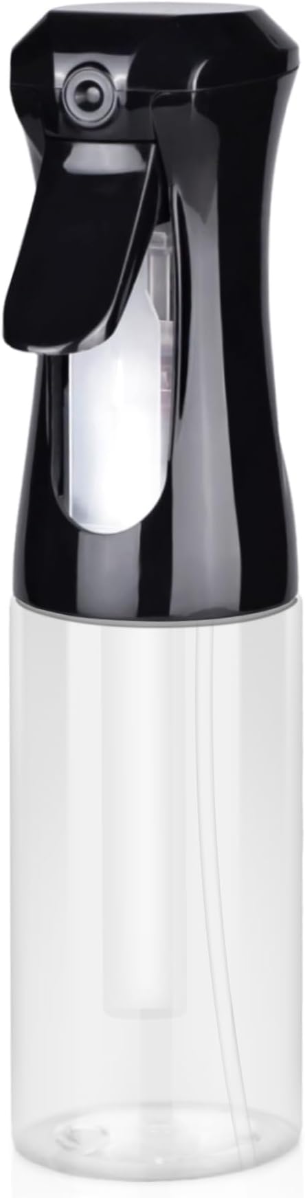 Continuous Spray Bottle for Hair, 1Pack Black 6.8oz Mister Spray Bottle, Hair Spray Bottles for Hairstyling, Cleaning, Plants, Pets, Salons & More