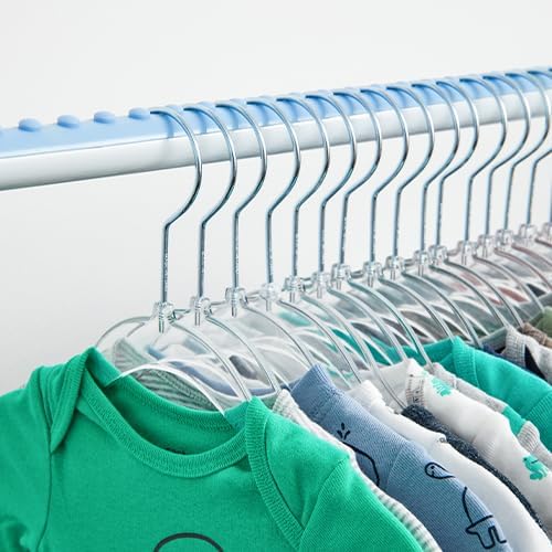 Roomedys® Spacing Tape for Hangers, Spacer, Clothes Divider, Closet Organizer, Perfectly Spaces Hangers & Clothing for Adults, Teens & Kids, Customizable - Light Blue - 6ft to Organize 102 Items