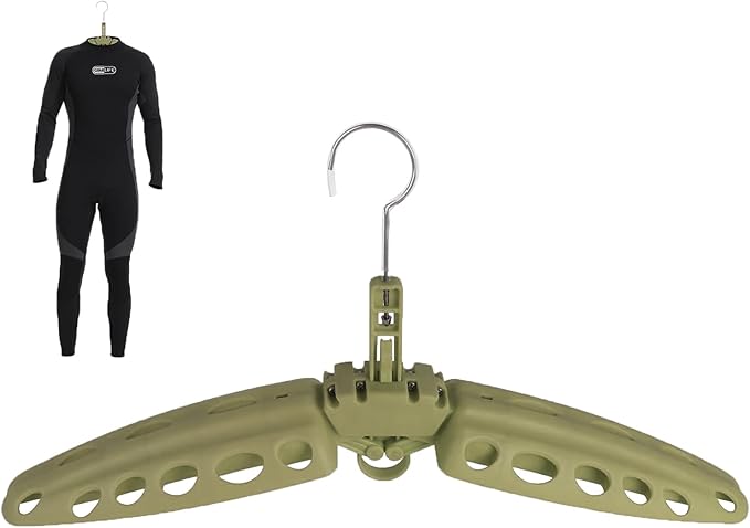 Wetsuit Hanger, Gimilife Quick Dry Foldable & Vented Dryer for Wetsuit Dry Suit, Surfing & Scuba Diving Accessory, Perfect to Dry Wetsuit Drysuit Life Jacket or BCD（1 PCS ）