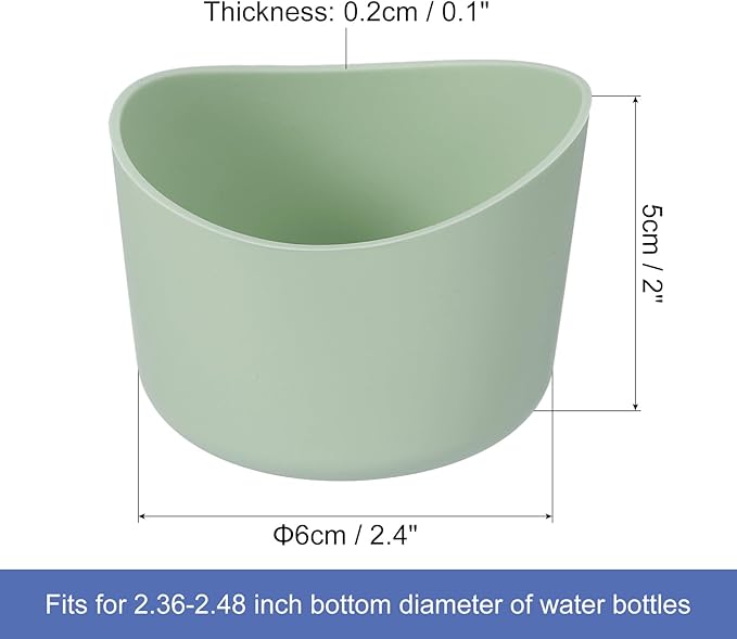 uxcell Protective Silicone Boot Sleeve, Water Bottle Bottom Silicone Anti-Slip Sleeve Covers, Irregular Shape Cup Accessories