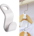 50PCS(or100) Hanger Hooks for Plastic Clips Clothes Space Saving Hangers for Clothes Closet Hangers Space Saver