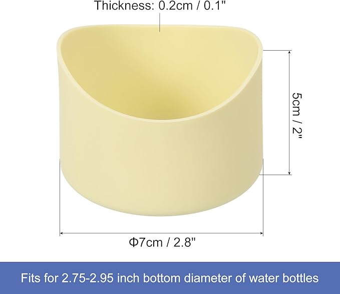 uxcell Protective Silicone Boot Sleeve, Water Bottle Bottom Silicone Anti-Slip Sleeve Covers, Irregular Shape Cup Accessories