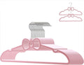 Velvet Hangers 20 Pack, 16" Non Slip Adult Hangers, 360 Degree Swivel-Hook, Ultra Slim Clothes Felt Hanger Space Saving, Durable & Cute for Coats, Jacket, Shirts, Dress (Velvet, Bow)