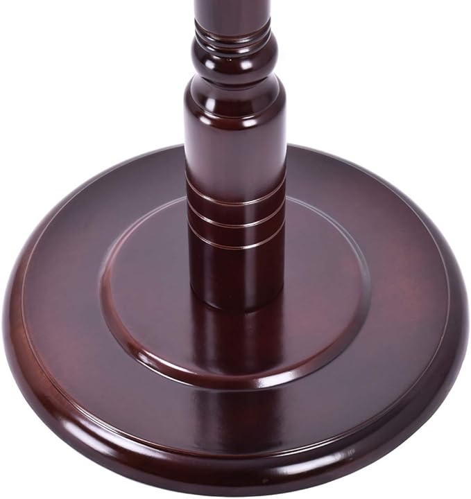 Tangkula 71" Free Standing Solid Wood Coat Hat Scarf Rack Hanger Tree Stand Home Furniture, Brown, (Model: Coat Tree Stand)
