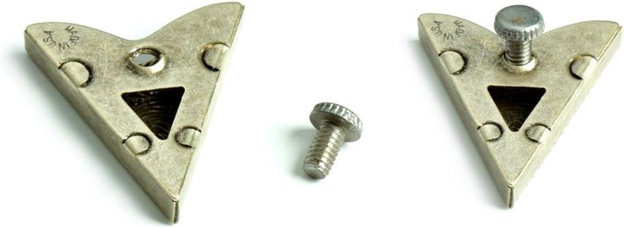 Red Gem Collar Tips - Silver Finish - Western Collar Tip - Dress Shirt Collar Stays - Collar Stays for Men & Women
