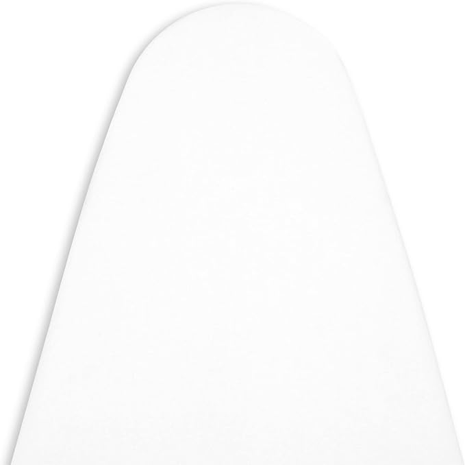 Encasa XO Ironing Board Cover and Pad 49"x18" - 4mm Felt Wide Iron Board Cover with Padding - Heat Resistant, Stain-Safe Dye, Non Slip Elastic Bungee Cord Tightening Iron Table Cover White