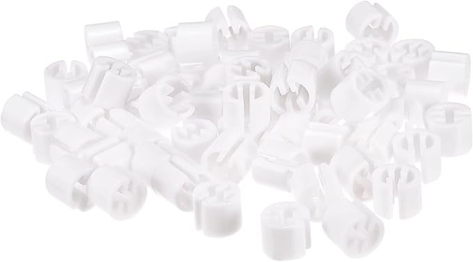 MECCANIXITY Clothes Hanger Marker Blank Fit 3.5mm Rod for Garment Color Coding White Count 300