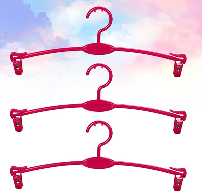 Homoyoyo 15pcs Shop Bra Home Rosy Trousers Skirt Clothes Laundry Clips Hangers Simplicity Coat Underwear Support Panties Dresses Drying for Rack Practical Pants with Holder Plastic