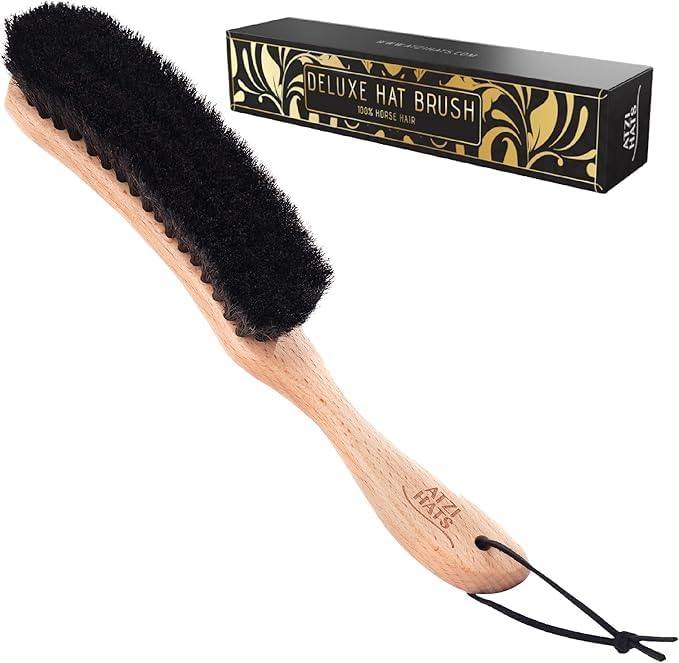 Hat Brush Clothes Brush for Suits Lint Brush Felt Cowboy Hat Cleaner Suit Brush Laundress Lint Roller Wool Cashmere Velvet Furniture Pet Hair Cleaning Kit 100% Horsehair Bristle - 50 Pack