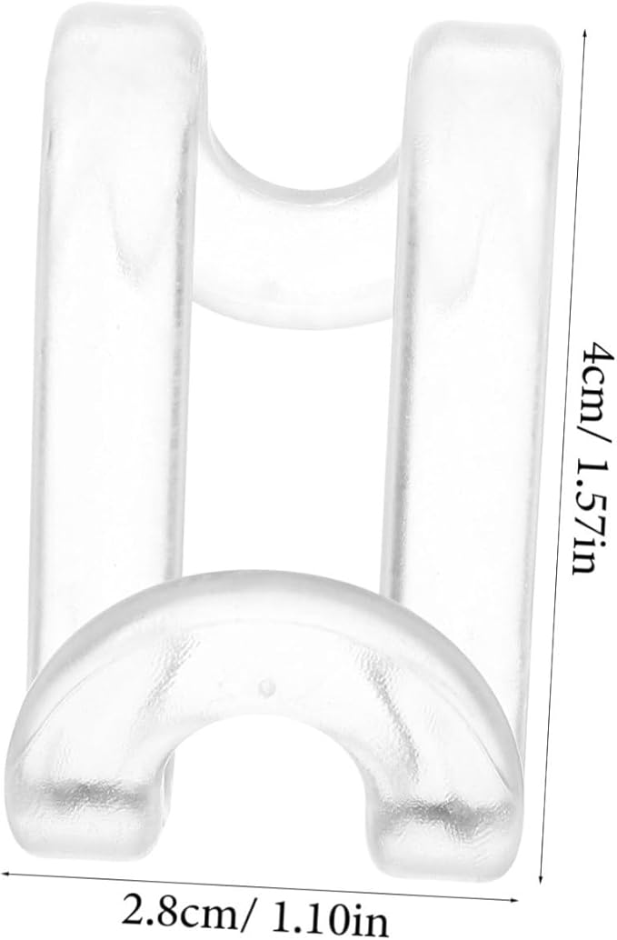 Clothes Hanger Connector Hooks S Shaped 1.57 Inch Transparent Space Saving Hanger Hooks for Closet Organization and Multi-Layer Clothes Hanging 60 Pack