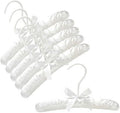Only Hangers 10" White Baby Satin Padded Hangers