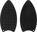 HARFINGTON 2pcs Silicone Iron Rest Pad, Multipurpose Iron Hot Resistant Mat Iron Rest Plate for Ironing Board Hot Heat Resistant Steam Compact Mat, Black