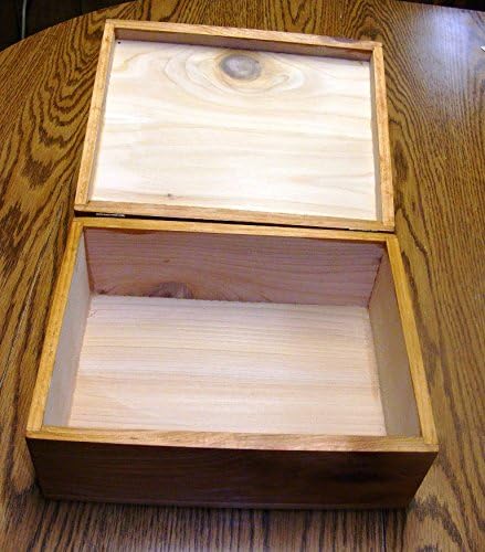 Steve's Gift Shoppe Cedar Keepsake Memory and Treasure Box or Storage Box - Size 10.75 x 8.5 x 5 Inches
