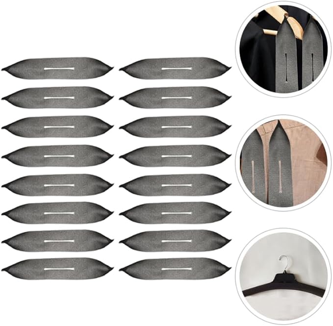 50Pcs Anti-Skid Sponge Hanger Covers Soft Protective Sleeve for Clothes Hangers Preventing Slips and Scratches Ideal for Suits and Garments
