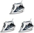 Rowenta Iron Steamer for Clothes,Focus Stainless Steel Soleplate,400 Microsteam Holes,Powerful Steam Iron,Lightweight,Leakproof,1725 Watts,(Pack of 3)