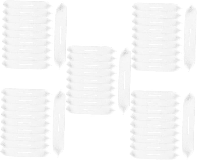 DOITOOL 100 Pcs Hanger Sponge Hangers Covers Garment Protection Strips Clothes Hanger Grip Wall Hangers for Clothes Clothing Hanger Protector White Foam Strip Non-Slip