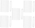 DOITOOL 100 Pcs Hanger Sponge Hangers Covers Garment Protection Strips Clothes Hanger Grip Wall Hangers for Clothes Clothing Hanger Protector White Foam Strip Non-Slip