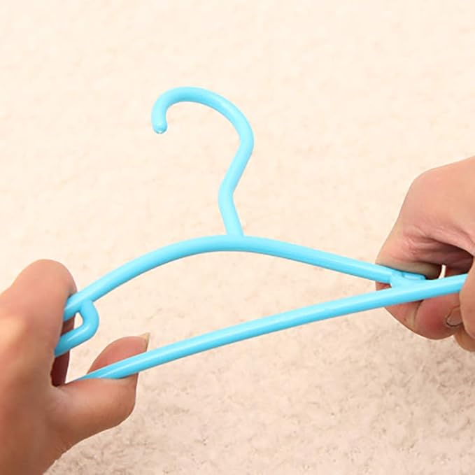 YYaaloa Kids Clothes Hangers Baby Clothes Hangers Childrens Plastic Infant Hangers Very Durable Kids Hangers Toddler's Hangers for 1inch Closet Rod (Blue 30pcs)
