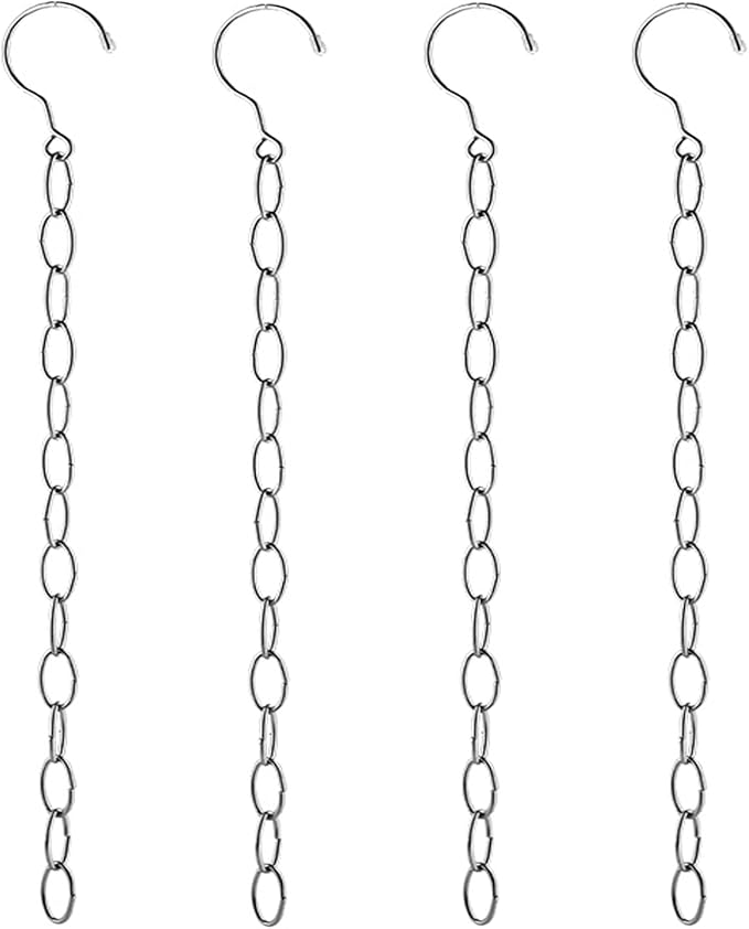 LERTREE 50cm Space Saving Hanger Chains Stainless Steel Closet Hanger Organizer Magic Chains for Home and Office (4)