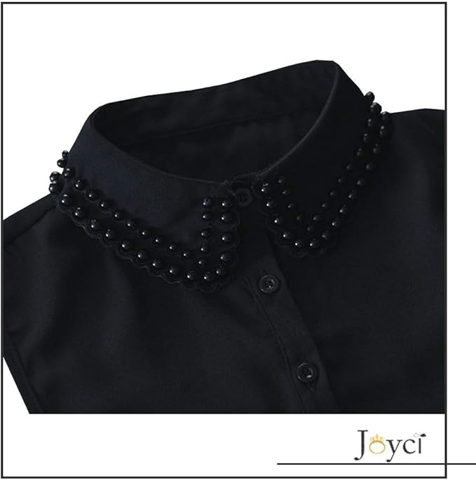 Joyci Diamond Pearl False Collar Peterpan Fake Collar Half Shirt Dickey