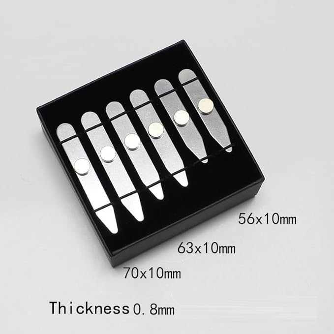 Power Stays Magnetic Collar Stays for Polo Shirts Power Stays with Storage Case Metal Shirt Collar Stays for Men Clothing