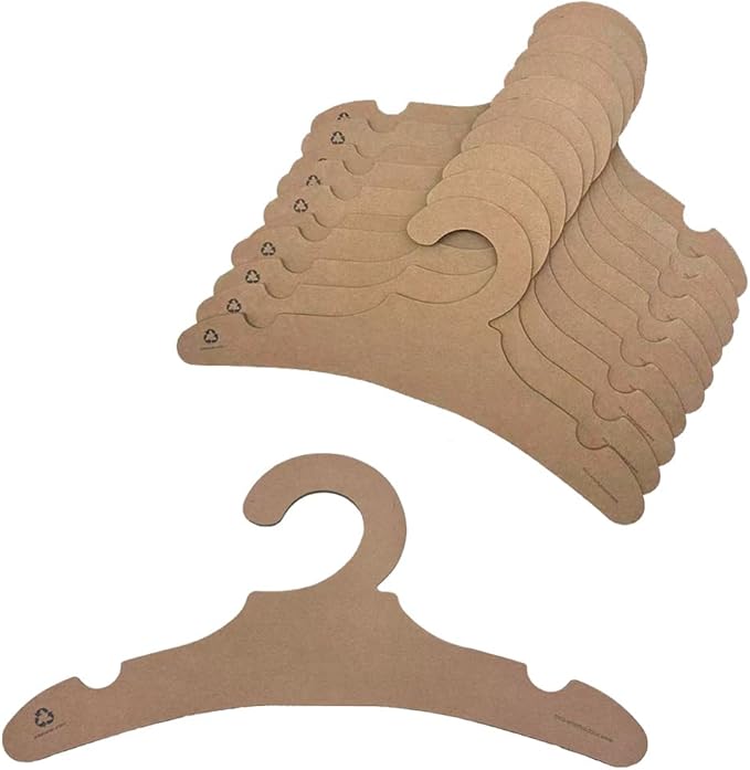 Baby Hanger for Nursery Closet Storage 11" Save Space Kids Hangers for Infant Children,Non-Slip Toddler Clothes Pants Hangers for Boy Girl Newborn ECO Friendly Cardboard Hanger Garment Display