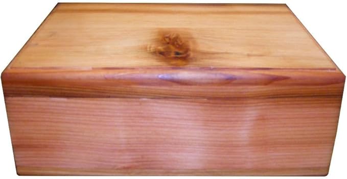 Steve's Gift Shoppe Cedar Keepsake Memory and Treasure Box or Storage Box - Size 11.75 x 9 x 5 Inches