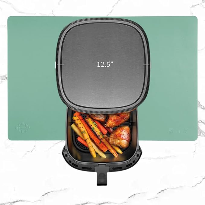 Home Essential, Supmat XL, Super Versatile Extra Large and Thick Heat Resistant Silicone Mat, Counter Mat (Quiet Green)
