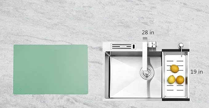 Home Essential, Supmat XL, Super Versatile Extra Large and Thick Heat Resistant Silicone Mat, Counter Mat (Quiet Green)