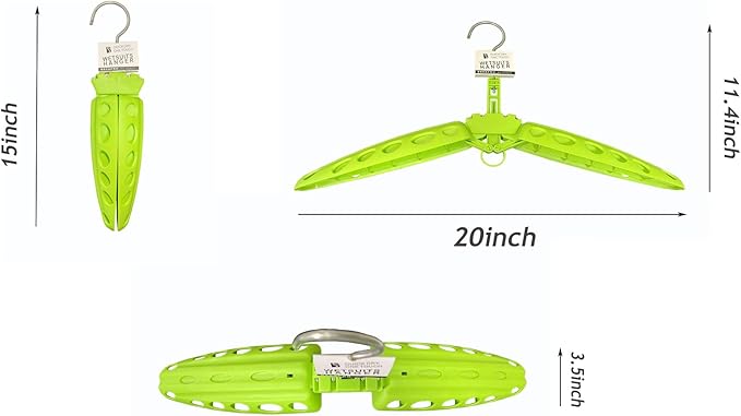 Wetsuit Hanger Foldable Surfing Suit Rack(Green)