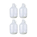 Fastrack 4-Pack 1 Gallon Glass Jug (128 oz) WITHOUT CAPS – Multipurpose 1 Gallon Jug, & Detergent Dispenser for Laundry, Glass Jar for Liquids, Water & Juice