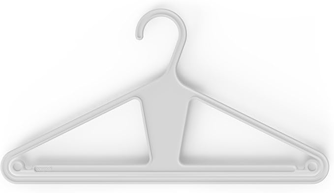Kangaroo™ 100% Recycled High-Strength Clothing Hanger, Pants, Shirt, Suit, Coat - Patented, Heavy Duty, Non-Slip, Hangeroo - Includes Hacks, Tips, Tricks Booklet – Made in USA (Oatmilk 30-Pack)