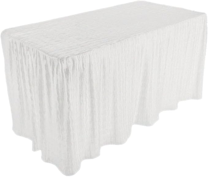 The Folding Table Cloth 6 Foot White Rectangular 30x72x29