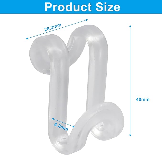 60 Pcs Clear Clothes Hanger Connector Hooks - Space Saving Plastic Hooks for Velvet, Heavy Duty Hangers, Organize Closet with Stackable Transparent Cascading Hooks(60 Pack)
