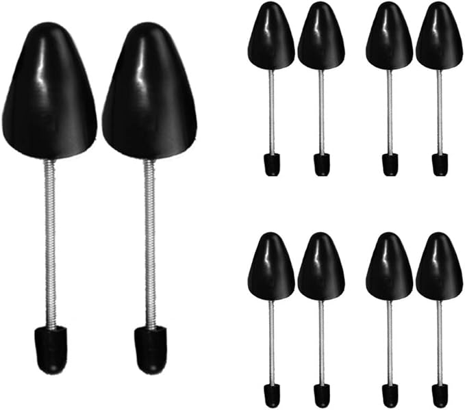 FONHERILI WAJJ 5 Pairs Practical Adjustable Length Women Shoe Tree Stretcher Holder Shaper Support(Spring Black)