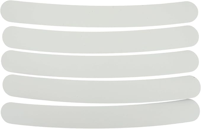 5 Premium White Tab Clergy Collar Insert 8 1/2" x 1 1/8" replacment para Flex Made in Italy Package of 5 Made in Italy