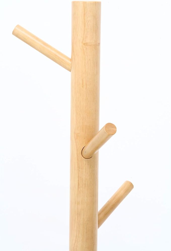 不二貿易(Fujiboeki) Fuji Boeki Coat Hanger Hanger Rack, Wooden, Width 20.1 x Depth 17.3 x Height 59.1 inches (51 x 44 x 151 cm), Natural Twig Hook, Entrance 10788