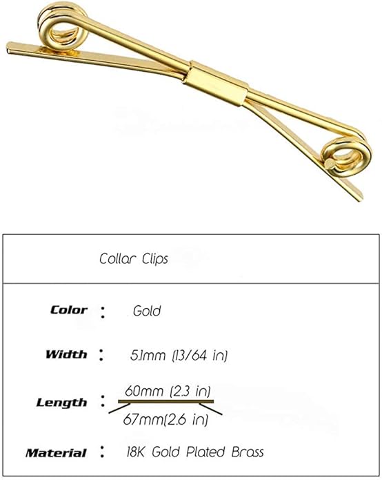 Necktie Tie Clips Collar Bar Shirt Collar Stay Tie Pins Cravat Clips Silver Metal Collar Pin Jewelry Accessories