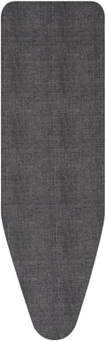 Brabantia Size D (53 x 18 in) Replacement Ironing Board Cover with Thick Foam & Felt Padding (Denim Black) Easy-Fit, 100% Cotton
