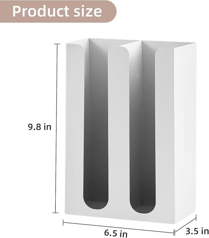 Magnetic Dryer Ball Holder for Laundry Room,Iron Dryer Ball Dispenser for Laundry Storage Container,Laundry Dryer Balls Organizer,Magnetic Dryer Ball Basket,Laundry Room Organization,White(No Balls)