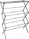 Drying Racks 3 Tier Expandable Clothes Airer Collapsible Clothes Drying Rack, Space-Saving Laundry, Hanging Clothes Indoors & Outdoors, Lightweight, Compact, Folds Away for Convenient Storage