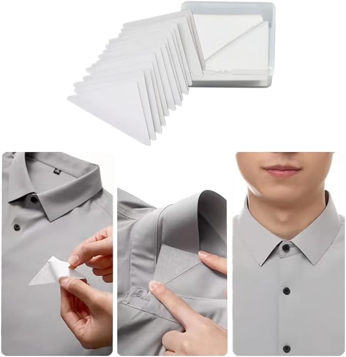 120pcs Thickened PVC Collar Anti-Warping Edge Shaper - Collar Extenders, No Curl Collar Shirt Collar Stays for Collar Stays