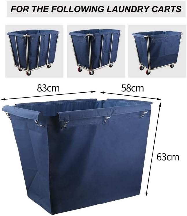 Replacement Liner Bag for Laundry Cart,Removable Waterproof Liner Bag for Rolling Laundry Basket,Oxford Cloth Storage Bags