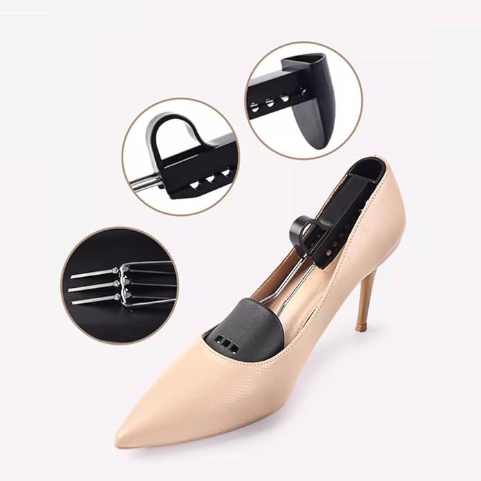 EchoDone 5 Pairs Plastic Shoe Tree Stretcher Shaper for Women Children Adjustable Length Shoes Boot Holder Shaper Support