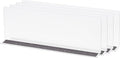 MECCANIXITY L Type Shelf Dividers, PVC Clear Closet Shelf Separator Organizer Clapboard for Cabinet Supermarket with Magnetic Strip 35 x 4 x 12cm Pack of 4