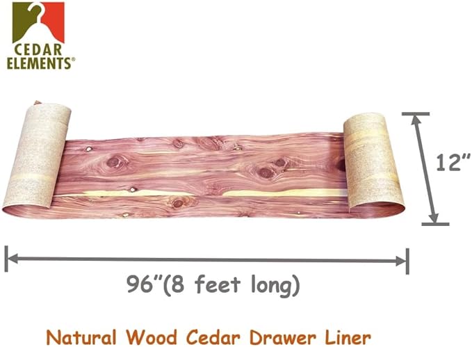 Cedar Elements 12" W x 96" L Aromatic Cedar Drawer/Shelf Liner