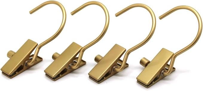 Boot Hangers Clips Hanging Laundry Hooks Clothes Pins Hanger with Clip, Portable Golden Home Travel Hangers for Socks Towels Shoes Clamps,Heavy Duty Closet Hanger Organizer (20 Pack)