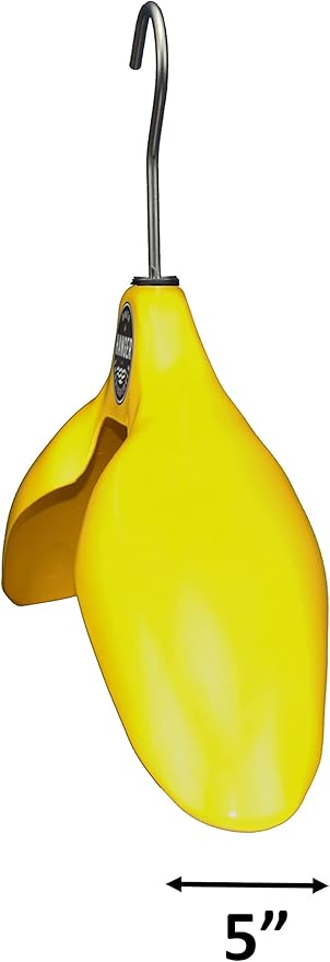 Safety Drysuit Hanger 'Shoulder Saver' by BAKER HANGER - USA Made - 6 Inch Swivel Hook (Yellow)