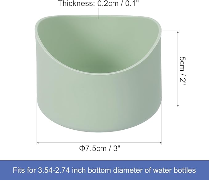 uxcell Protective Silicone Boot Sleeve, Water Bottle Bottom Silicone Anti-Slip Sleeve Covers, Irregular Shape Cup Accessories